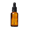 Amber Glass Boston Dropper Bottles with Glass Pipette 18mm
